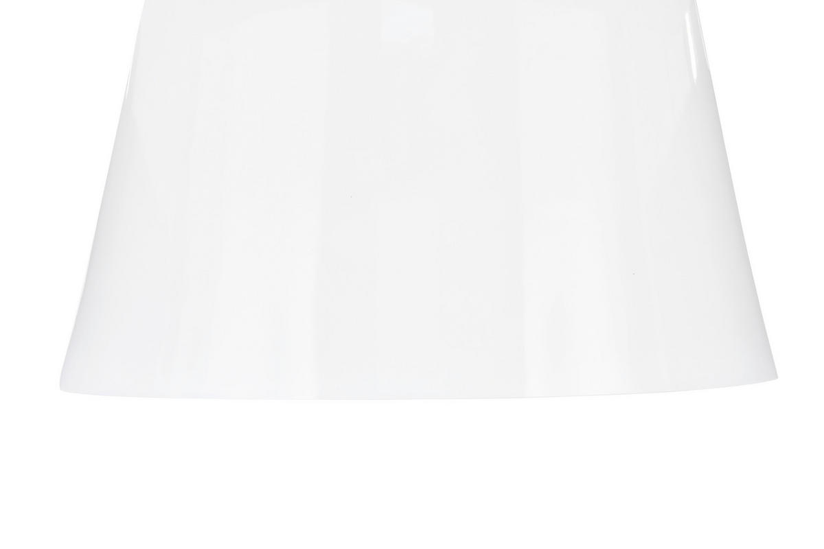 COUCHTISCH 110/60/40 cm oval Weiß Hochglanz  - Weiß Hochglanz, Basics, Holzwerkstoff (110/60/40cm) - MID.YOU