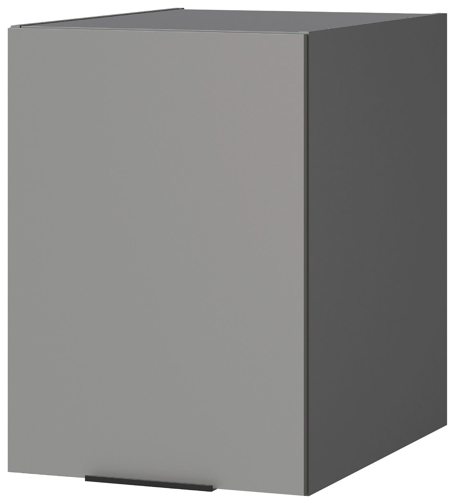 AUFSATZSCHRANK 50/70/68 cm   - Schwarz/Grau, Basics, Holzwerkstoff/Metall (50/70/68cm) - MID.YOU