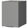 AUFSATZSCHRANK 50/70/68 cm   - Schwarz/Grau, Basics, Holzwerkstoff/Metall (50/70/68cm) - MID.YOU