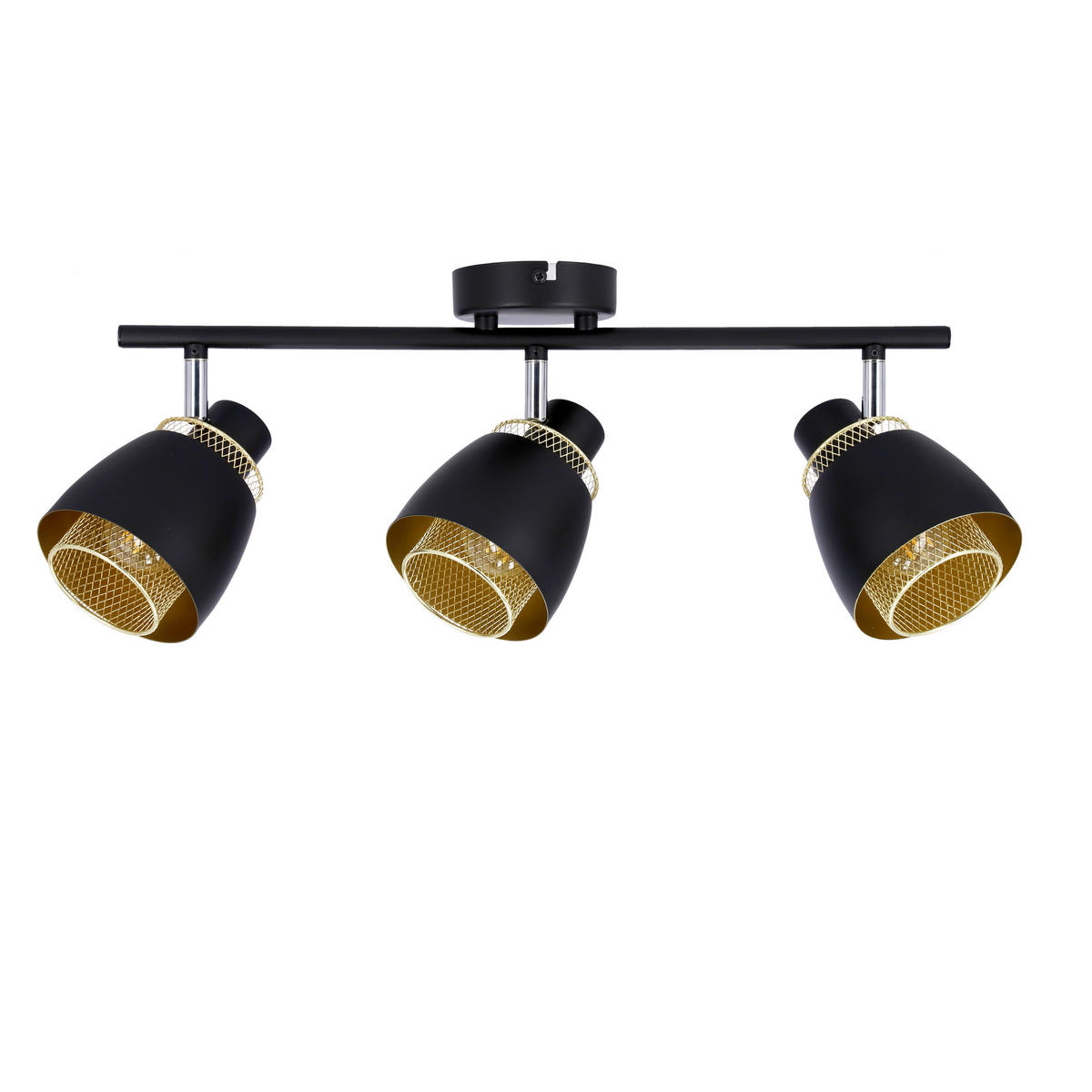 STRAHLER 57.5/10/18,5 cm   - Goldfarben/Schwarz, Design, Metall (57.5/10/18,5cm)