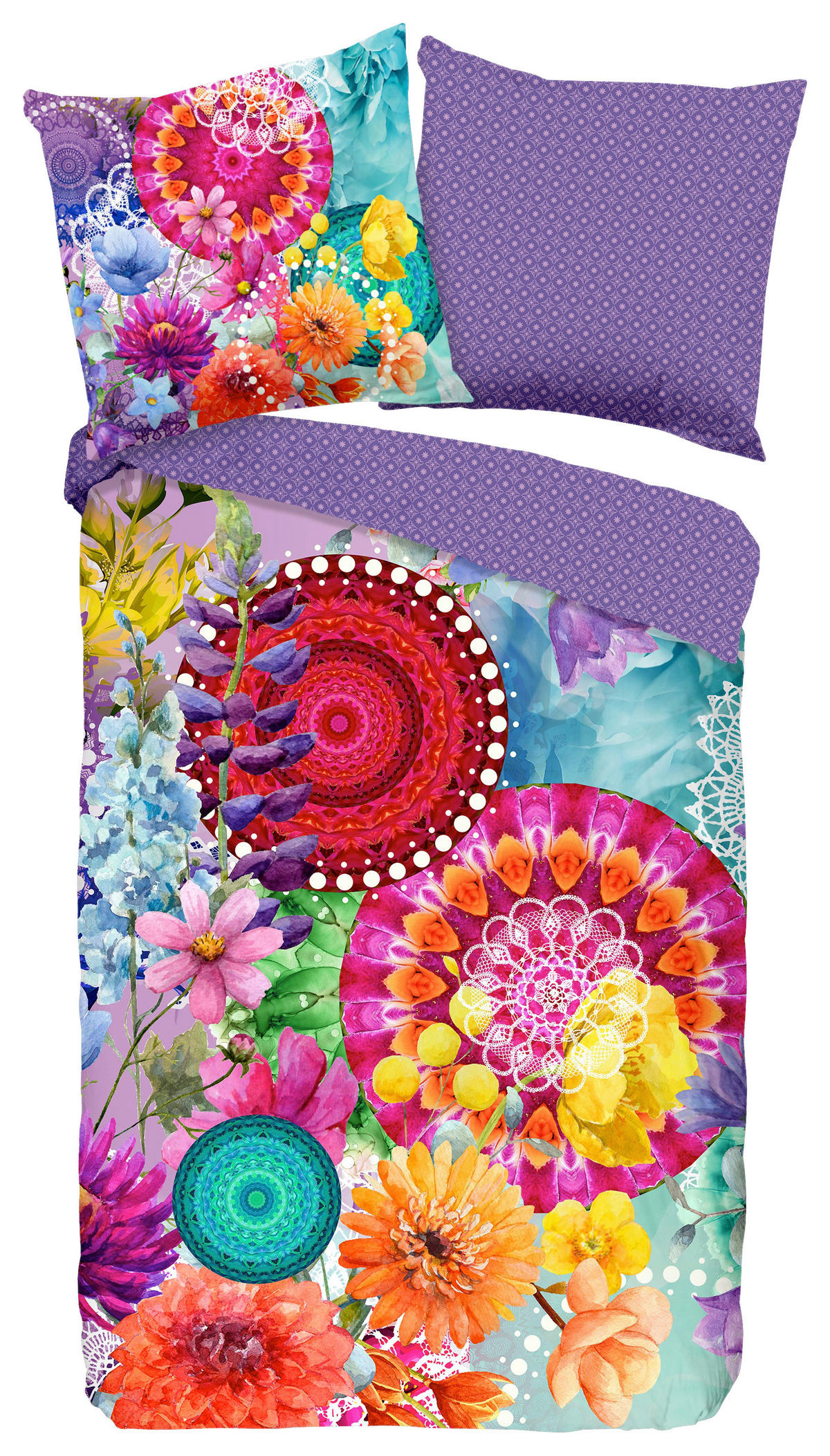 WENDEBETTWÄSCHE Vitori Satin 135/200 cm  - Multicolor, Design, Textil (135/200cm)