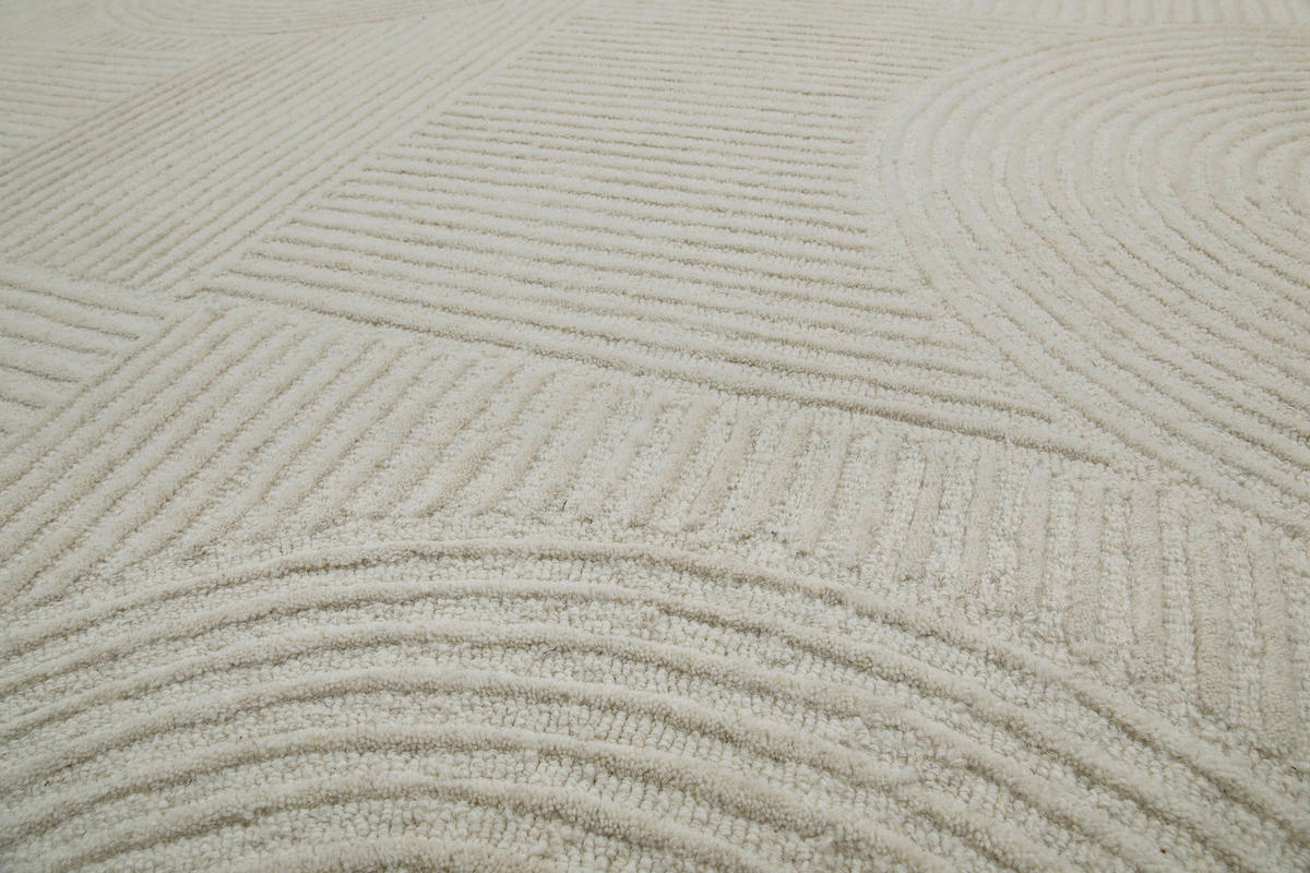 WEBTEPPICH Wohnzimmer 160/230 cm Hamptons Thirtysix Creme rechteckig  - Creme, Design, Textil (160/230cm) - WECON HOME