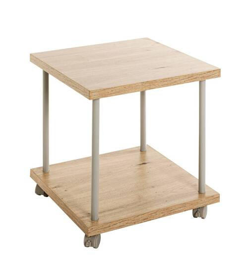 XXXL ODKLÁDACÍ STOLEK, šedá, barvy dubu