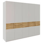 DREHTÜRENSCHRANK  in Hellgrau, Eichefarben  - Eichefarben/Hellgrau, MODERN, Holz/Holzwerkstoff (251,5/225/60cm) - Xora