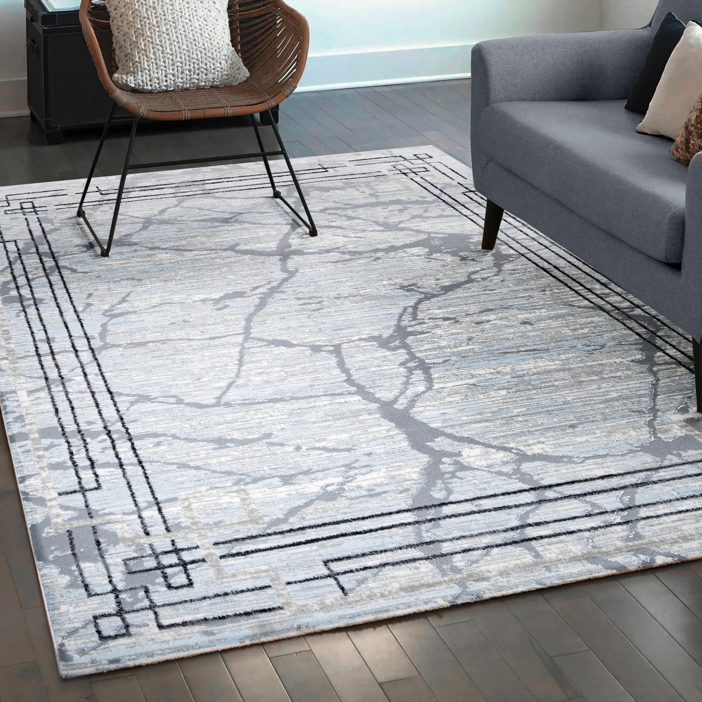 WEBTEPPICH 200/280 cm Harmony Hellgrau  - Hellgrau, LIFESTYLE, Textil (200/280cm) - Novel