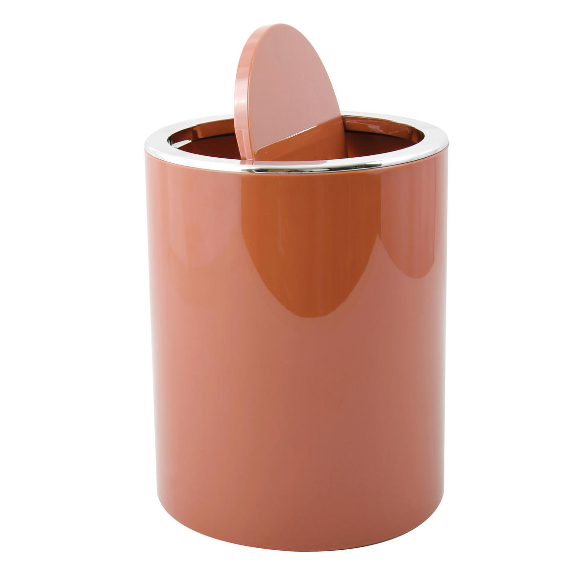 SCHWINGDECKELEIMER 6 l  Kunststoff  - Terracotta, Basics, Kunststoff (19/19/24.2cm) - MSV