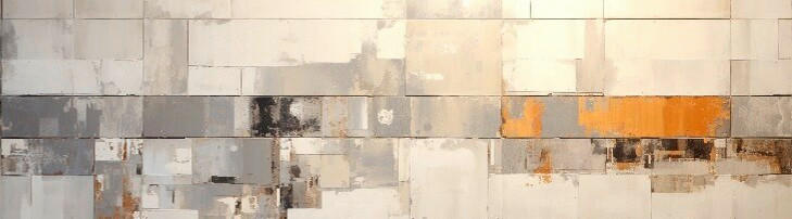 Euroart Aluminiumbild Industrial Abstraction II Mehrfarbig 180x50x2 cm