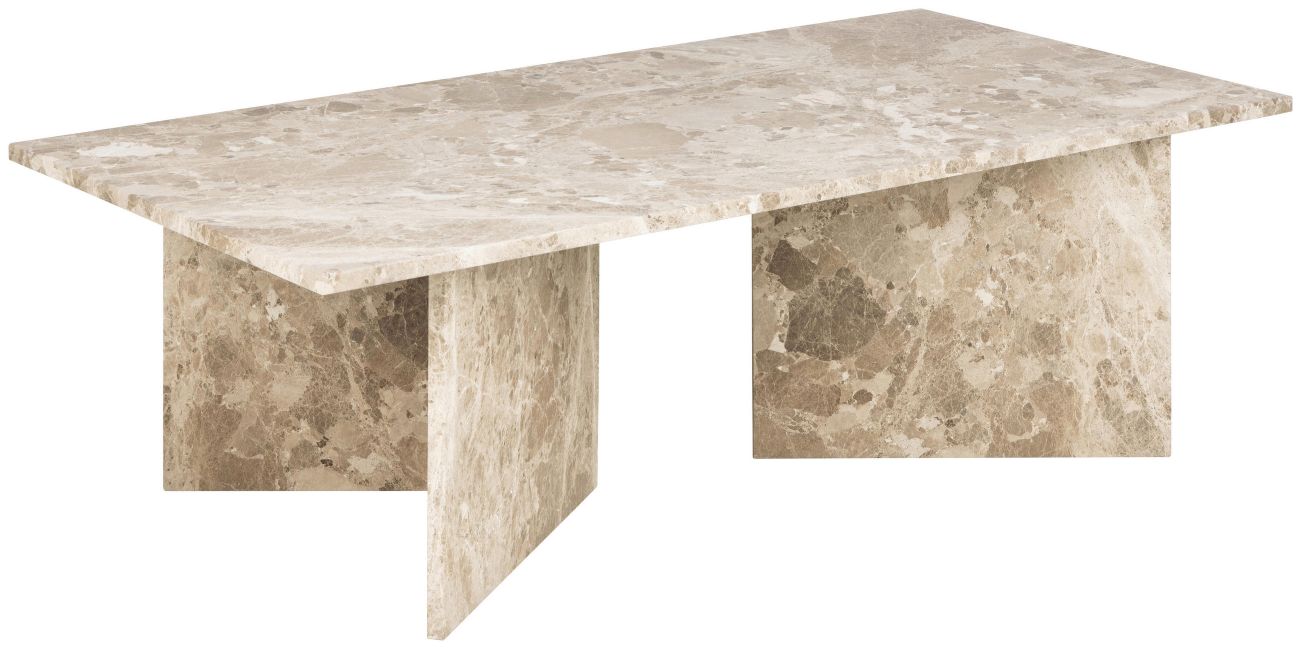 SOFFBORD i sten 140/70/42 cm - cremefärgad, Design, sten (140/70/42cm) - Livetastic