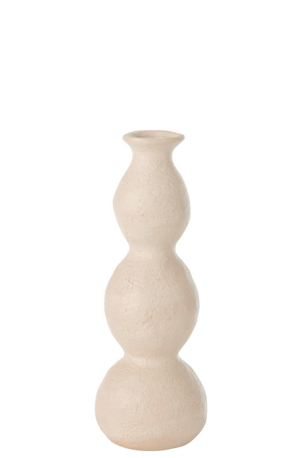 KERZENSTÄNDER - Creme, Romantik / Landhaus, Keramik (10,5/10,5/29,5cm) - Ambia Home