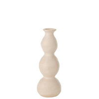 KERZENSTÄNDER - Creme, Romantik / Landhaus, Keramik (10,5/10,5/29,5cm) - Ambia Home