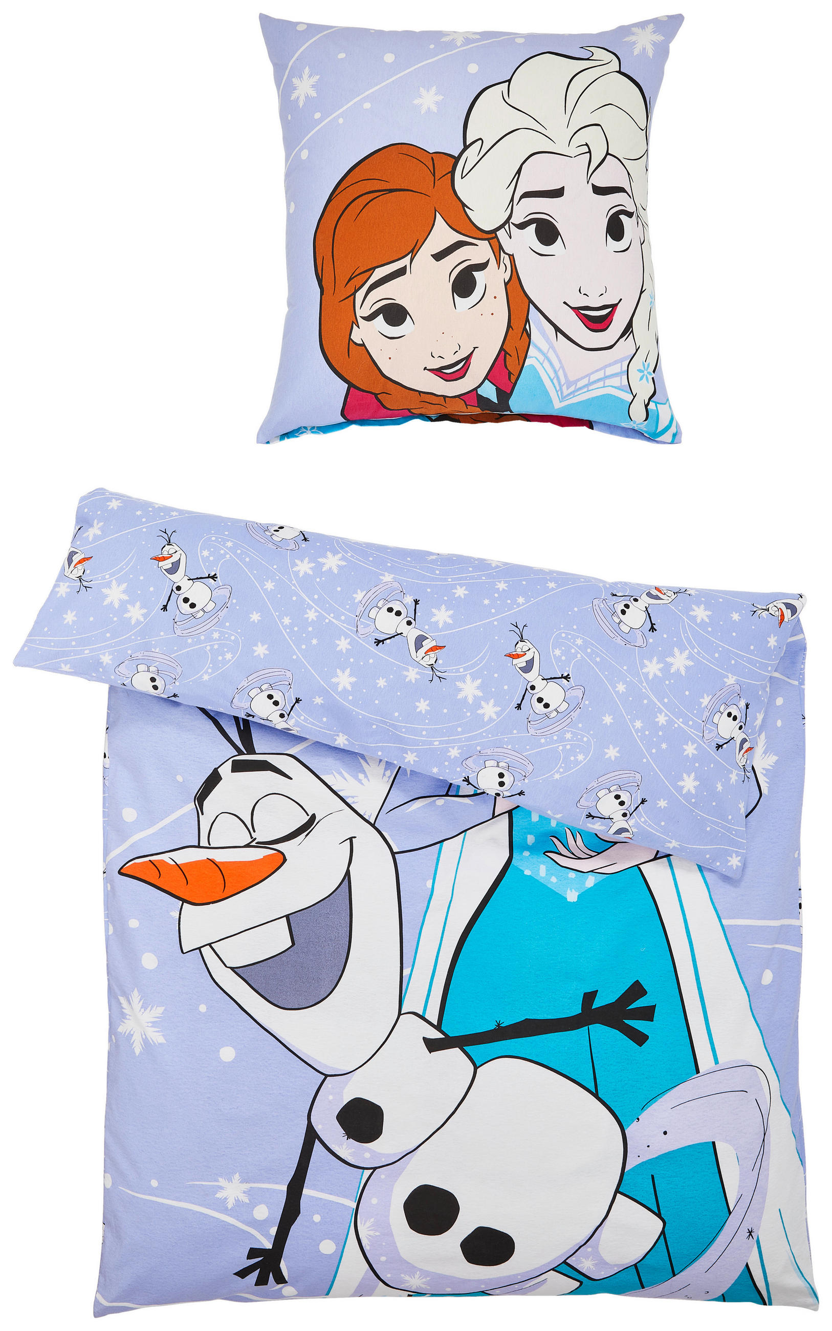 JUGENDBETTWÄSCHE Biber 135/200 cm  - Lila/Multicolor, Trend, Textil (135/200cm) - Disney Home
