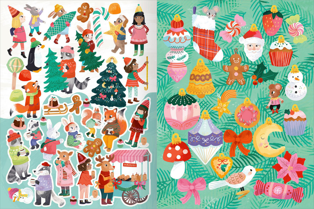 BUCH Mein Lieblings-Stickerbuch – Winterzeit  - Multicolor, Basics, Papier (17,5/17,5/0,4cm)