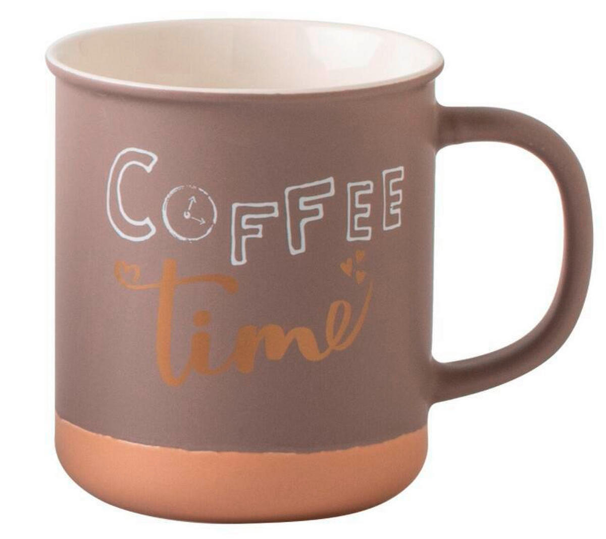 CANĂ PENTRU CAFEA 470 ml  - albastru/alb, Trend, ceramică (9,4/10,5cm) - Novel