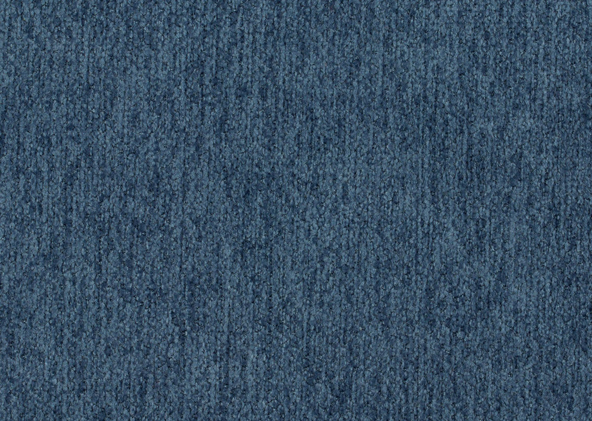 ECKSOFA in Flachgewebe Blau  - Blau/Schwarz, Design, Textil/Metall (190/309cm) - Beldomo Style