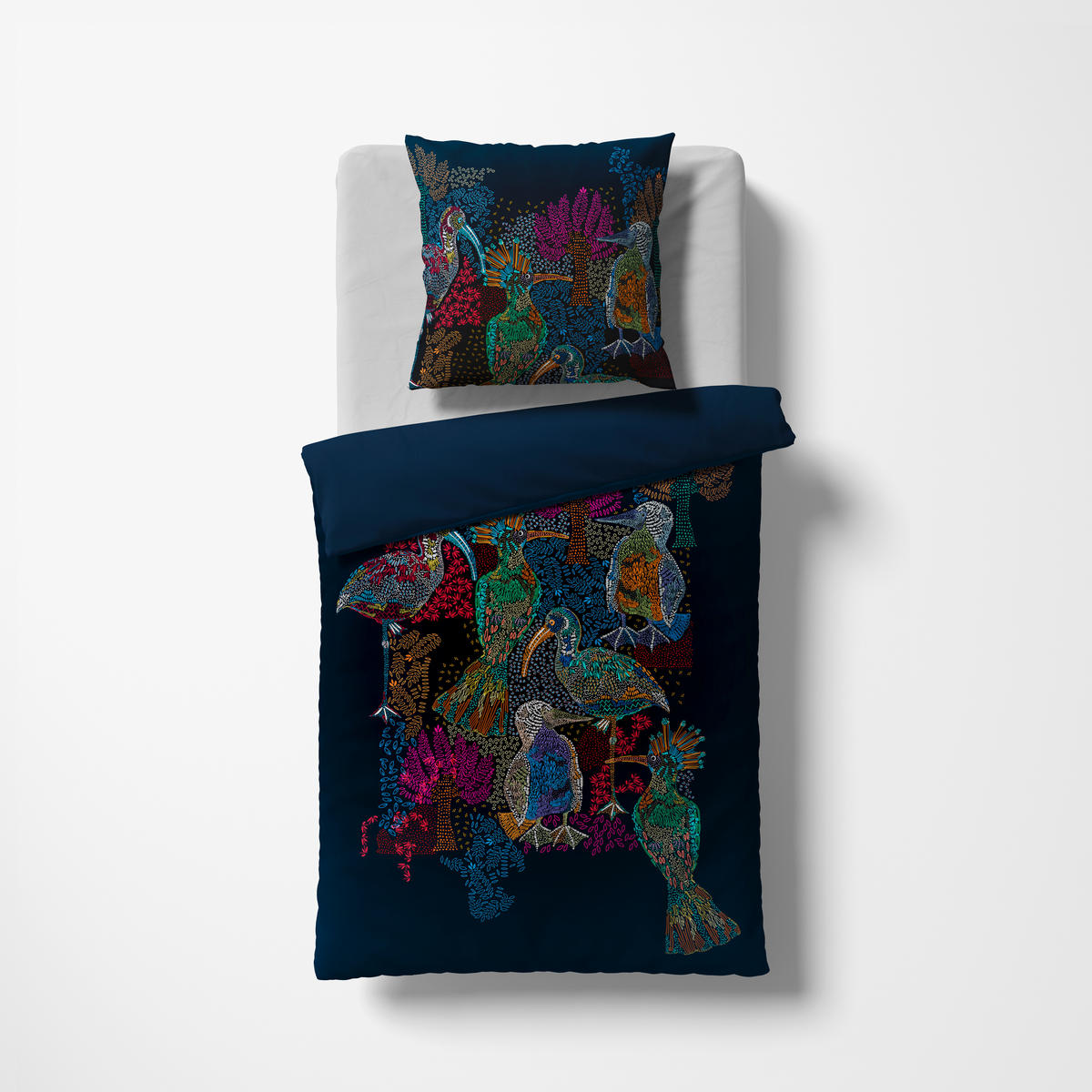 BETTWÄSCHE Black Premium Jersey Interlock-Jersey 155/220 cm  - Blau, Design, Textil (155/220cm) - Fleuresse