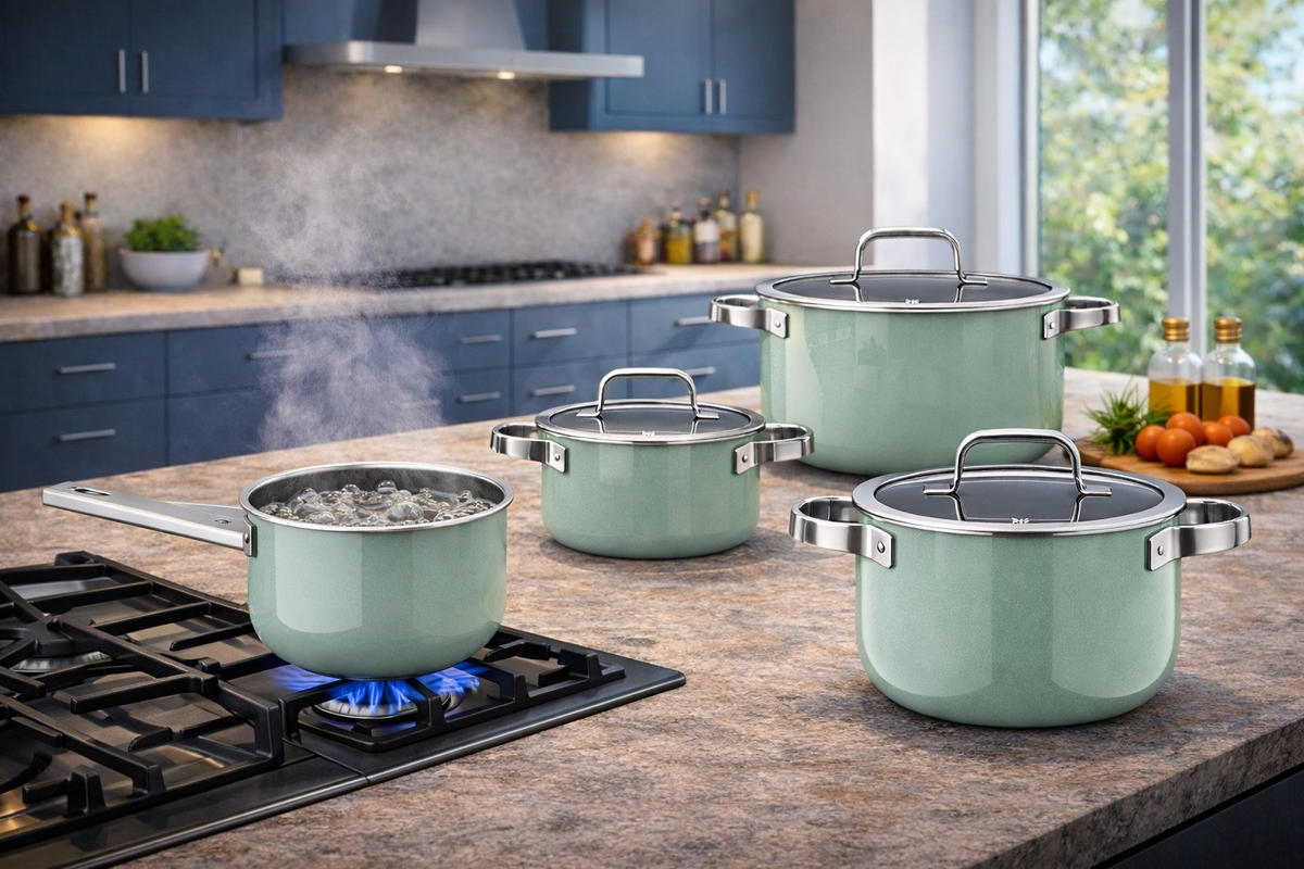 SET ŠERPI Fusiontec Mineral Pro  4 dela  - zelena, Osnovno, metal (60/30/33cm) - WMF