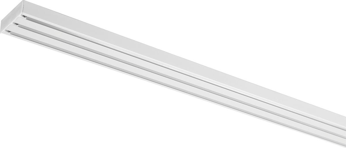 FLÄCHENVORHANGSCHIENE  160 cm  - Weiß, Design, Metall (160cm) - Homeware