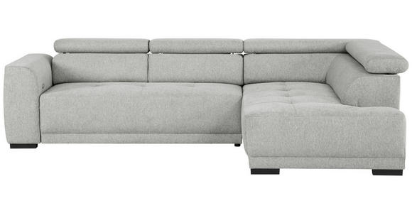 ECKSOFA Grau Struktur - Schwarz/Grau, Design, Kunststoff/Textil (284/205cm) - Xora
