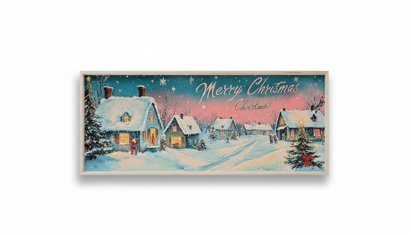 X-Mas Leinwandbild Artnwyyty12-50120 Mehrfarbig 120x50 cm
