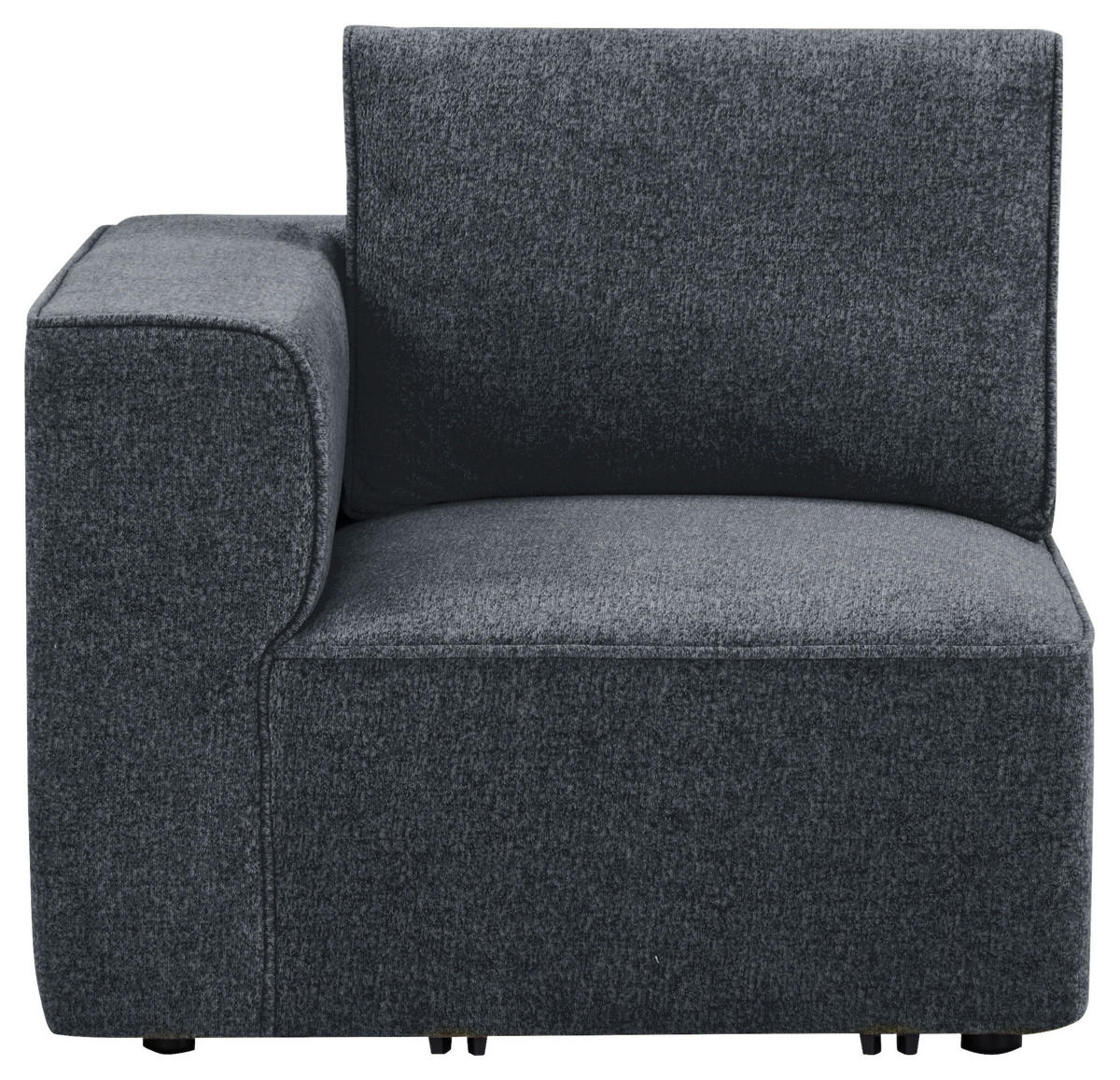 SOFA drvo, plastika, tekstil  tamno siva    - tamno siva/crna, Design, drvo/tekstil (230,5/65/90cm) - Livetastic