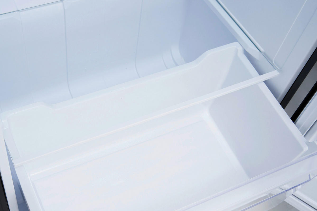 KYL-/FRYSKOMBINATION KS144VR  - röd, Trend, metall/glas (54/145/57cm) - Respekta