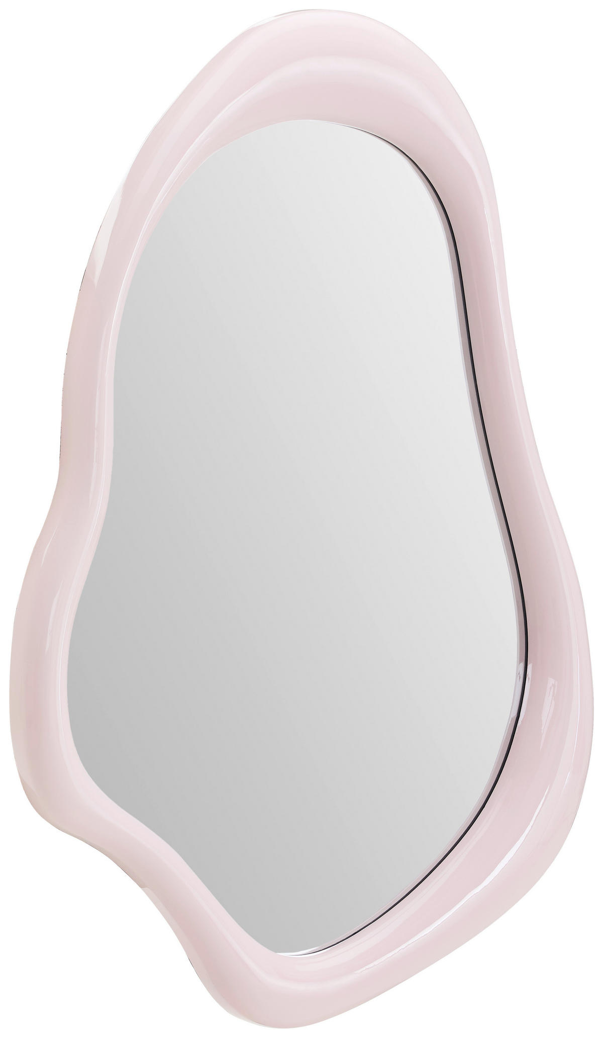 WANDSPIEGEL 60/90/4,5 cm    in Freiform  - Rosa, LIFESTYLE, Glas/Holzwerkstoff (60/90/4,5cm) - Novel