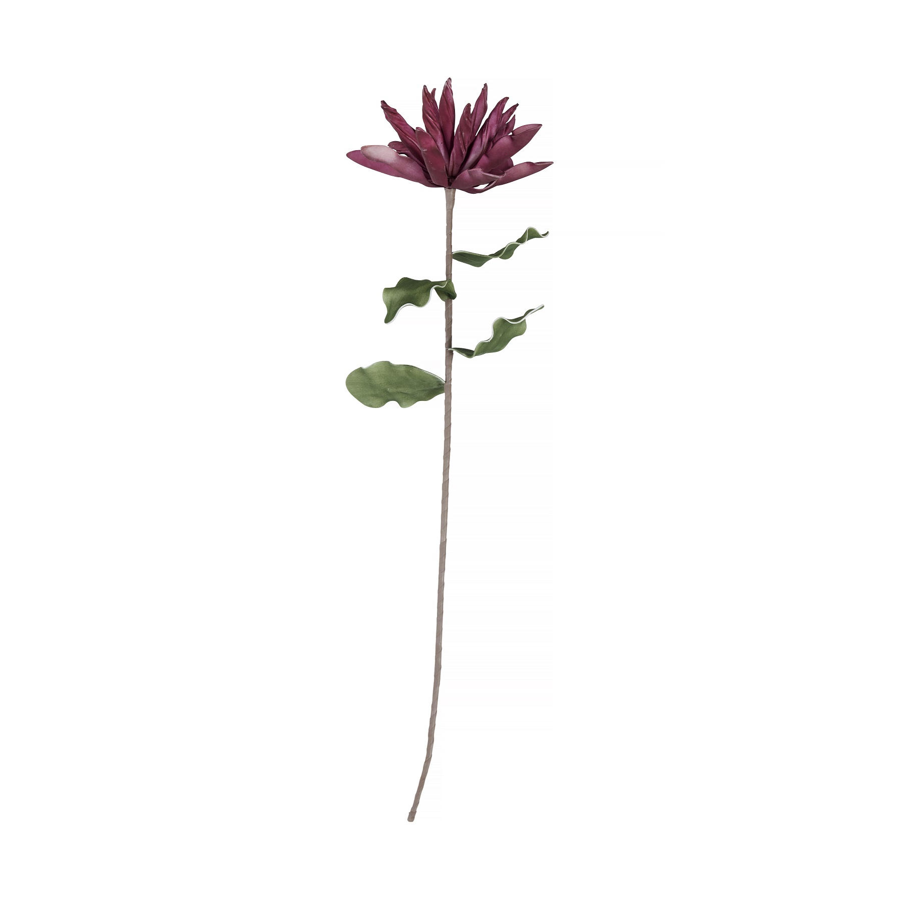 DEKORATIONSBLOMMA - grön/plommon, Basics, metall/plast (100cm)