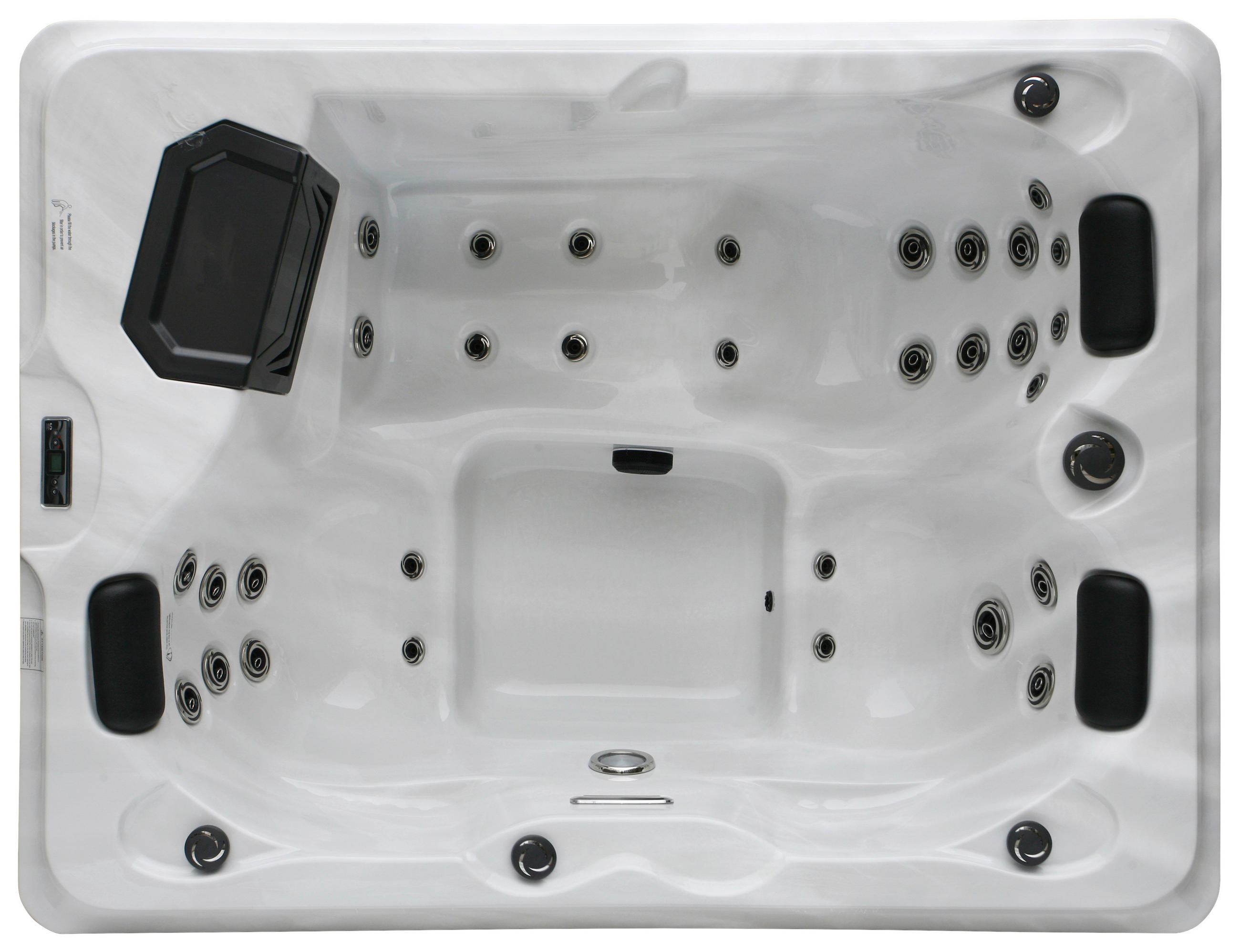 WHIRLPOOL XXL1952  - Silberfarben/Schwarz, Basics, Kunststoff (160/210/80cm)