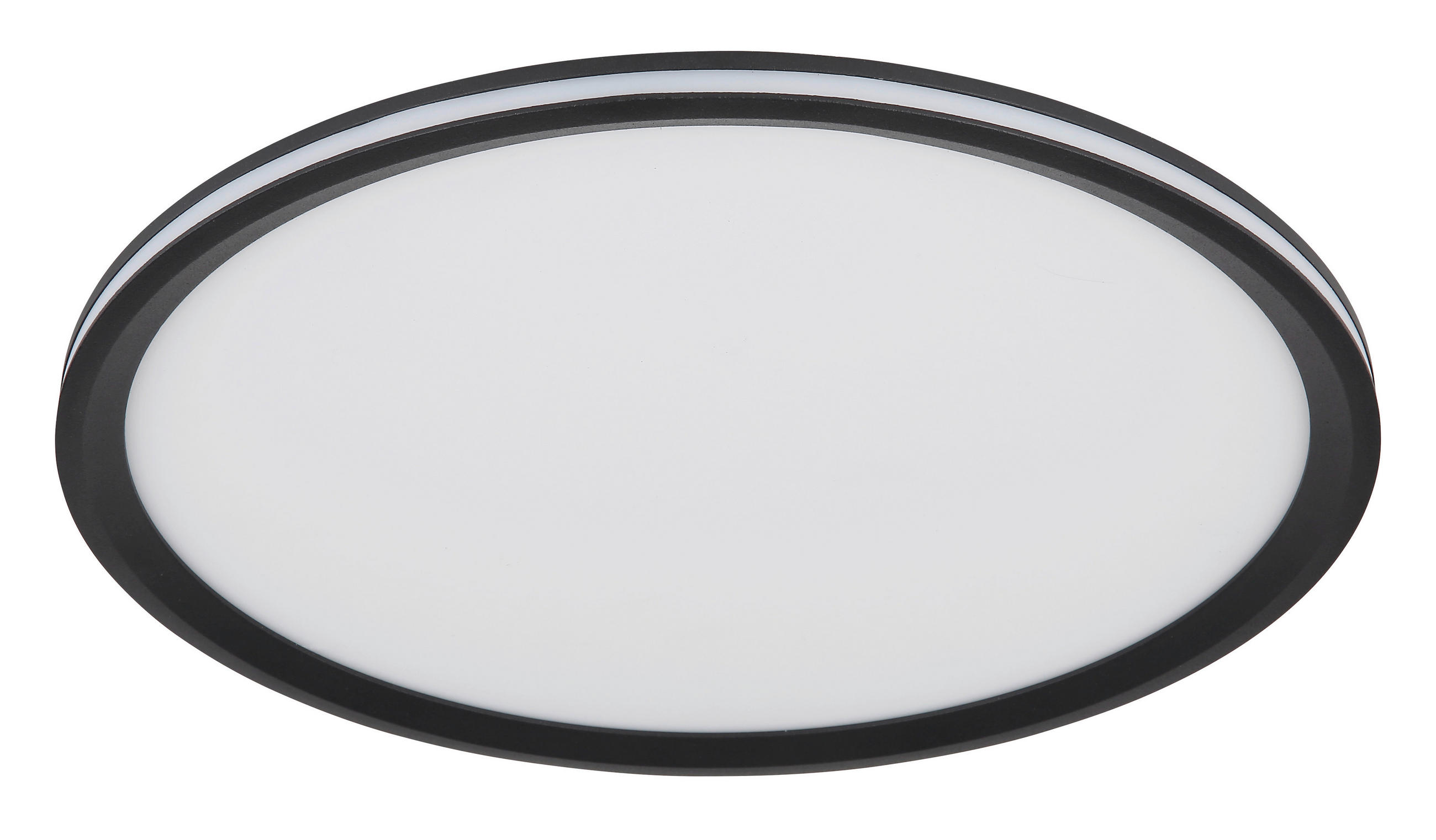 LED-DECKENLEUCHTE 40/5 cm   - Opal/Schwarz, Design, Kunststoff/Metall (40/5cm) - Globo