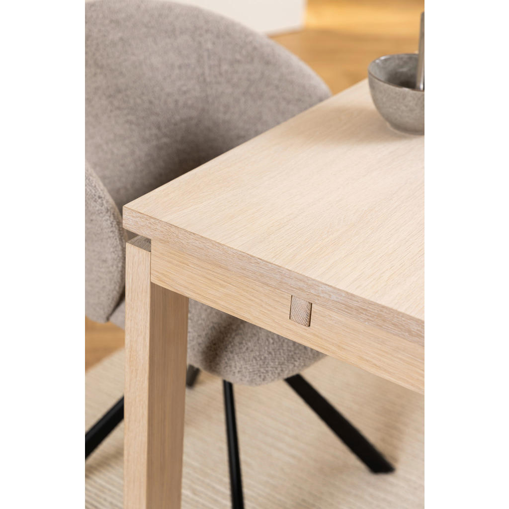 Thumbnail - Mid.you Esstisch, Eiche, Holz, Holzwerkstoff, Eiche, furniert,massiv, rechteckig, eckig, 200x75x100 cm, Esszimmer, Tisch...