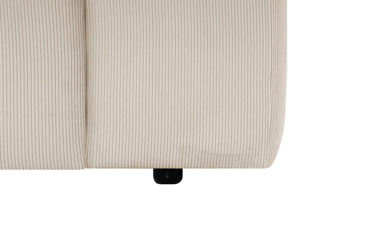 HÖRNSOFFA i manchester beige  - beige/svart, Design, textil/plast (200/304cm) - MID.YOU