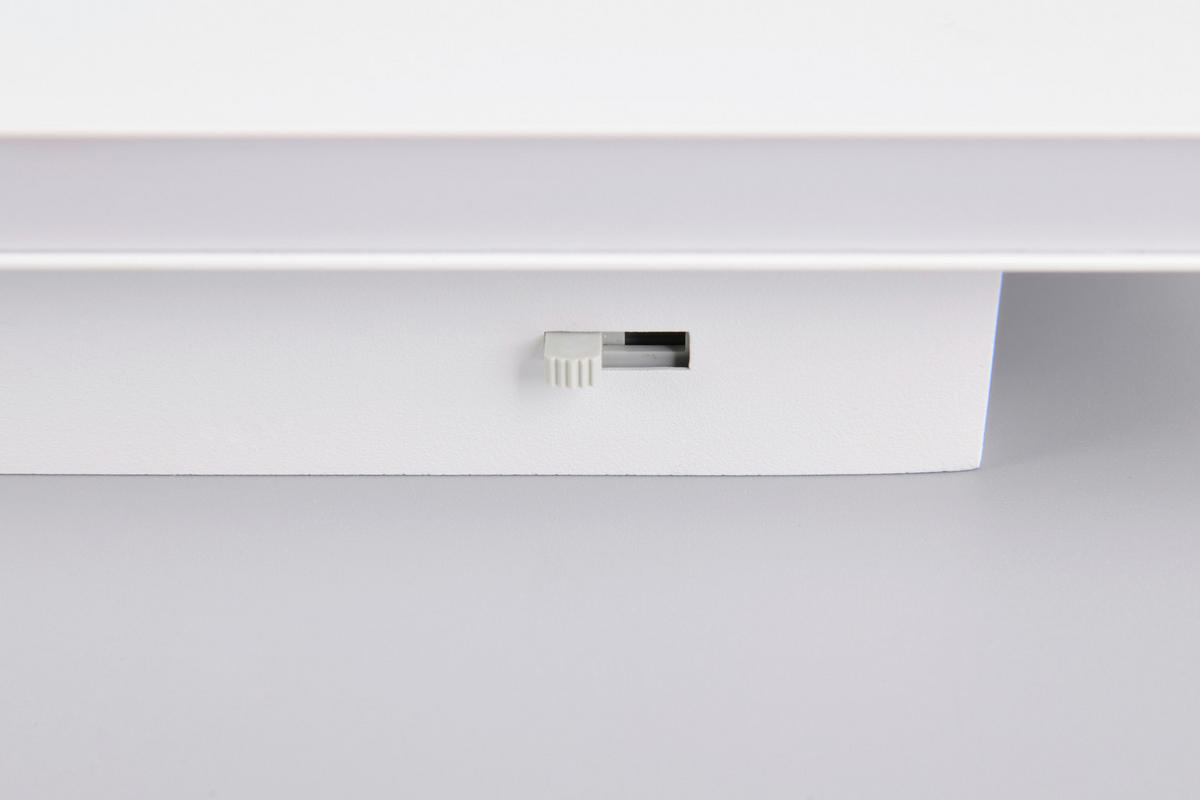 LED-WANDLEUCHTE - Weiss, Design, Kunststoff/Metall (28/8/4,5cm) - Novel