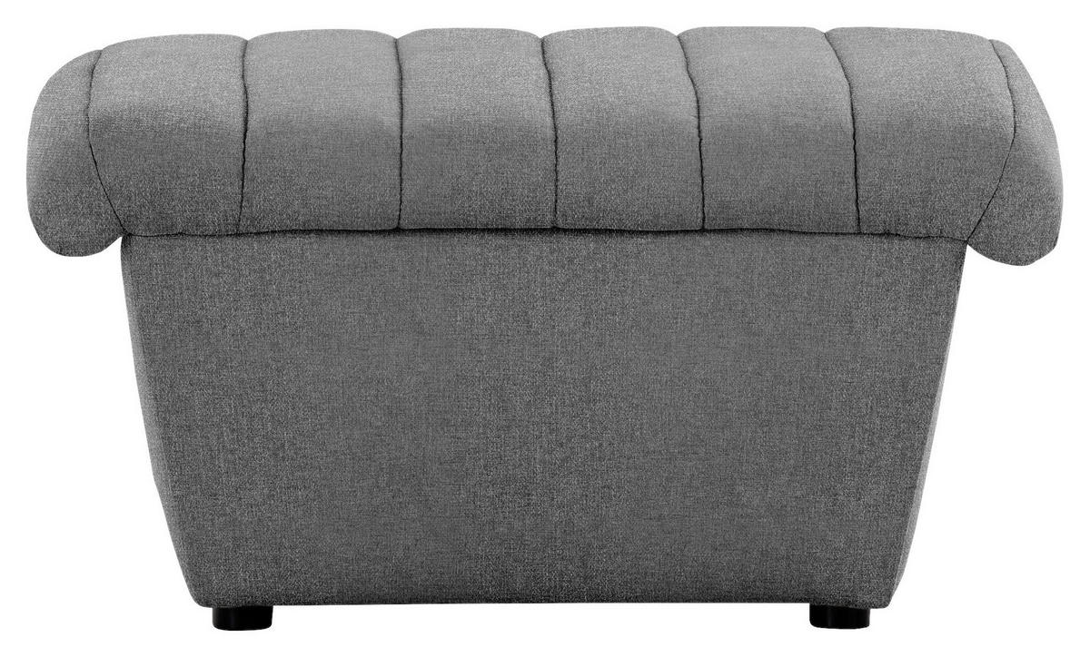 HOCKER Webstoff Graubraun  - Graubraun/Schwarz, Design, Kunststoff/Textil (74/43/85cm) - LOOKS by W.Joop
