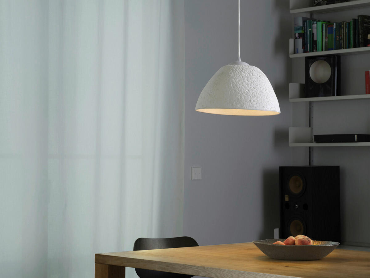 HÄNGELEUCHTE 37.5/169 cm  - Weiß, Design, Papier/Metall (37.5/169cm) - Osram