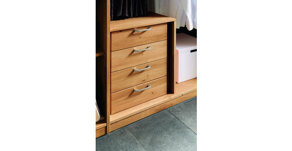 DREHTÜRENSCHRANK in massiv, Sperrholz Wildeiche Eichefarben - Eichefarben/Braun, Natur, Holz/Holzwerkstoff (302/223/62cm) - Valnatura