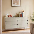 SIDEBOARD  in 150/85/40 cm  - Seidengrau, Design, Holzwerkstoff/Metall (150/85/40cm) - Xora