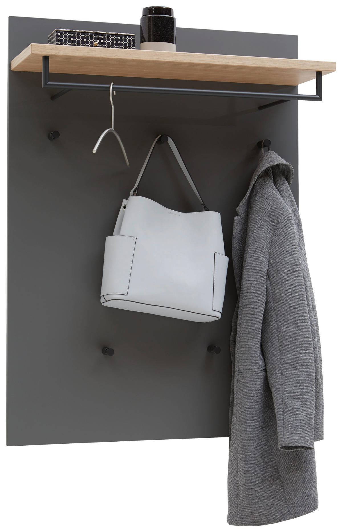 GARDEROBE 4-teilig  in 180/193/40 cm  - Eichefarben/Anthrazit, Design, Holz/Holzwerkstoff (180/193/40cm) - Dieter Knoll