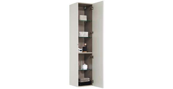 HOCHSCHRANK 35/162,5/37 cm - Naturfarben, Design, Glas/Holzwerkstoff (35/162,5/37cm) - Dieter Knoll