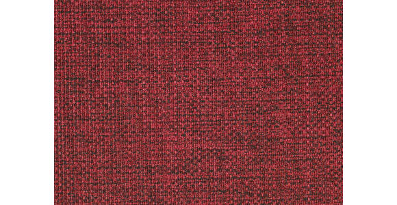 ECKSOFA in Flachgewebe Rot - Chromfarben/Rot, KONVENTIONELL, Textil/Metall (176/285cm) - Novel