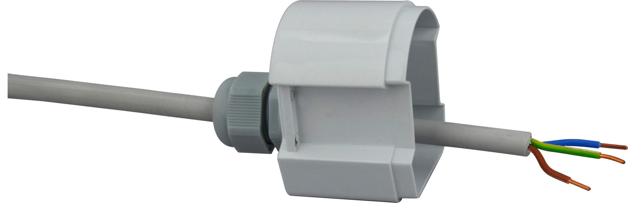 LED-DECKENLEUCHTE pro 113/6/6 cm   - Hellgrau, Basics, Kunststoff (113/6/6cm)