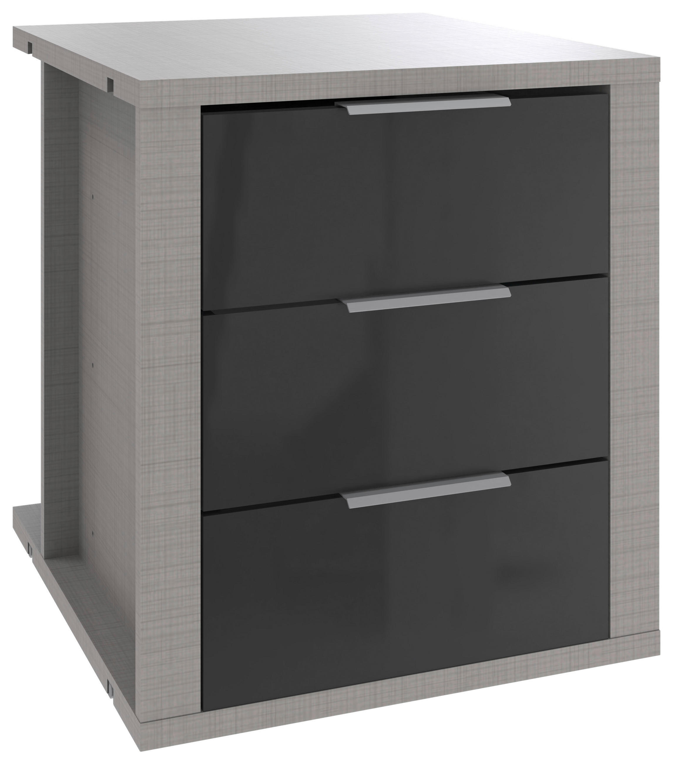 SCHUBKASTENEINSATZ 48/51/50 cm Grau  - Grau, KONVENTIONELL, Glas/Holzwerkstoff (48/51/50cm) - Carryhome