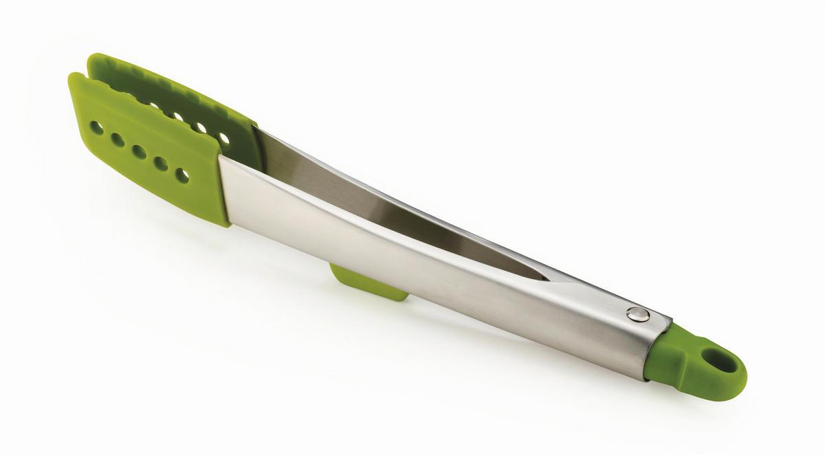 KUHINJSKE KLEŠČE   30/3/6 cm                  - srebrne barve/zelena, Basics, kovina/umetna masa (30/3/6cm) - Joseph Joseph