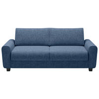 SCHLAFSOFA Webstoff Dunkelblau  - Schwarz/Dunkelblau, Design, Kunststoff/Textil (203/69-82/99cm) - Welnova