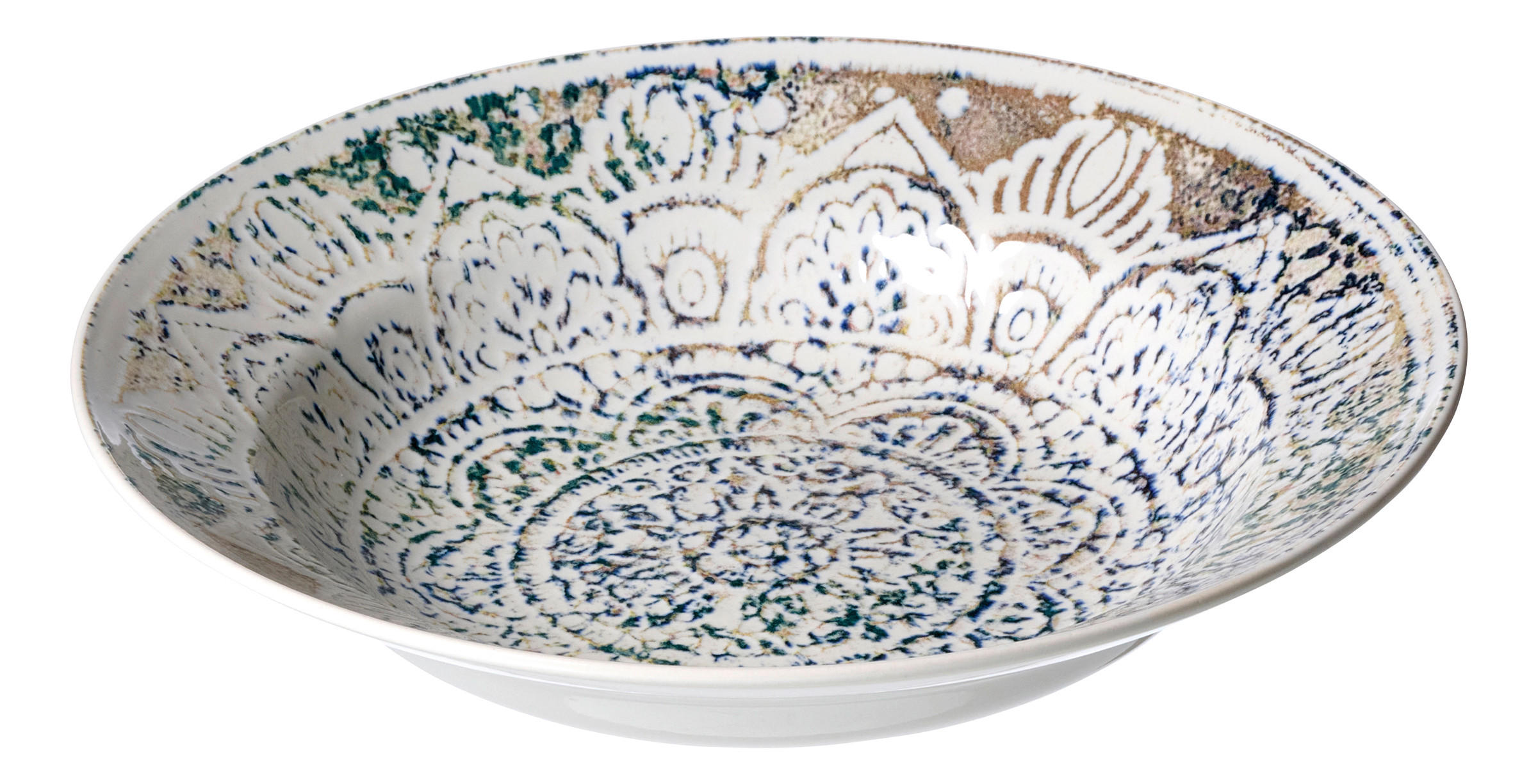 PASTATELLER Steinzeug LUIGI  - Blau/Creme, LIFESTYLE, Keramik (29cm) - Ritzenhoff Breker