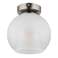 DECKENLEUCHTE BARRY 18/19 cm  - Klar/Chromfarben, Basics, Glas/Metall (18/19cm) - Globo