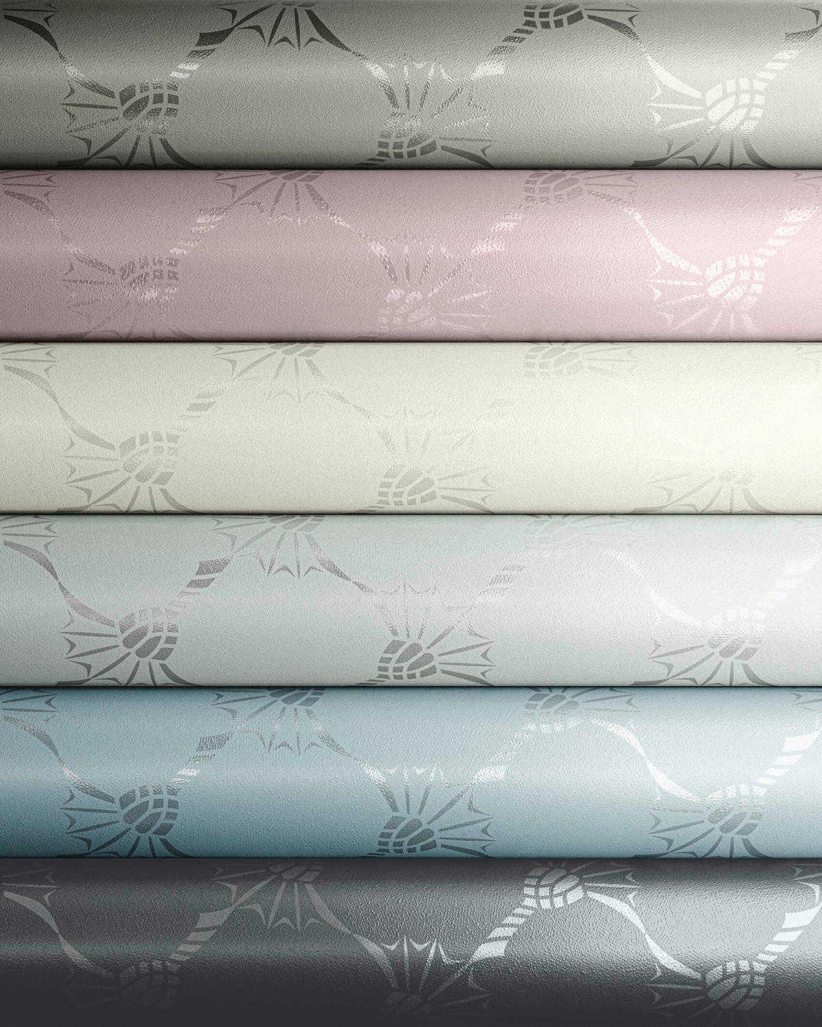 VLIESTAPETE 10.05 m J! CORNFLOWER  - Anthrazit, Design, Textil (53/1005cm) - Joop!