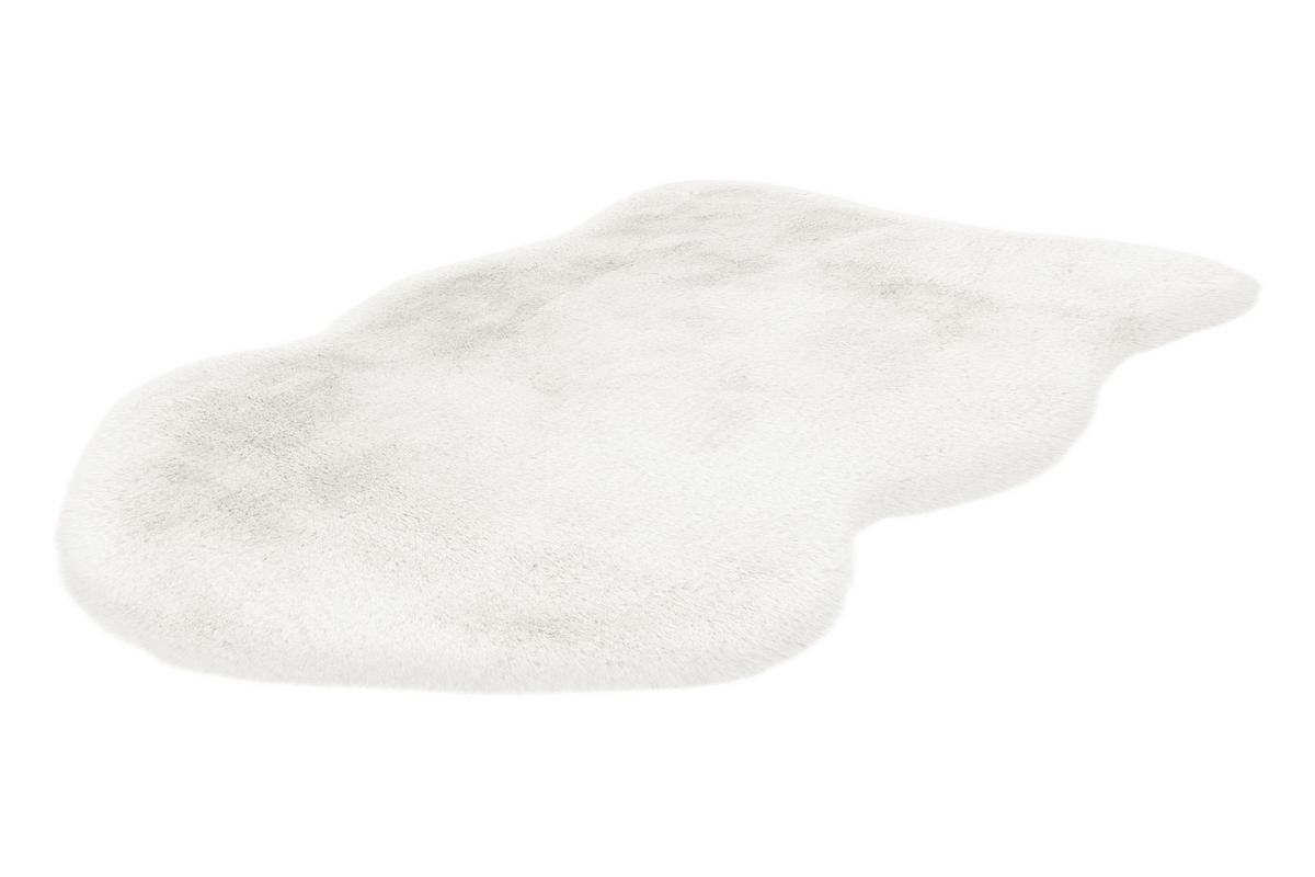 HOCHFLORTEPPICH 60/90 cm Weiß länglich  - Weiß, Basics, Textil (60/90cm) - Kayoom