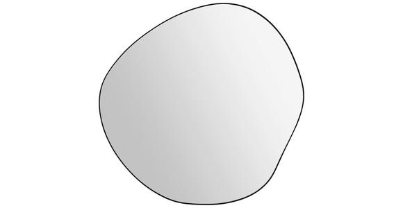 WANDSPIEGEL 80/80/1,5 cm    in wellenförmig  - Schwarz, Design, Glas/Metall (80/80/1,5cm) - Xora