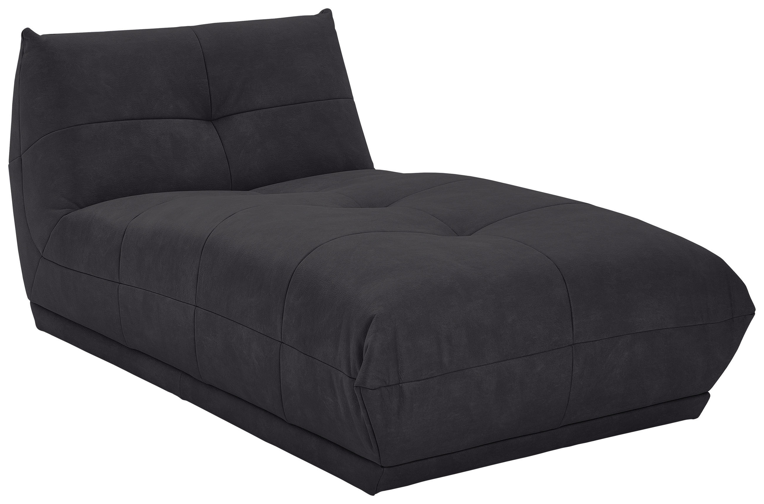 SOFAELEMENT in Lederlook Schwarz  - Schwarz, Trend, Textil (105/80/185cm) - Livetastic
