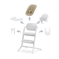 HRANILICA  Lemo 4 in 1 Set  - bijela, Basics, drvo/plastika (56/54,5/81,5cm) - cybex GOLD